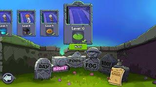 PLANTS VS ZOMBIES NIGHT LEVEL 10