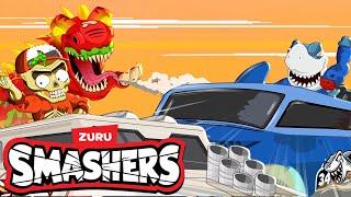 Día de Acción de Gracias del Camión @Smashers   SMASHERS En Español  Caricaturas para niños  Zuru