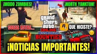 NOTICIAS GTA5 Online VUELVE NORTH YANKTON NUEVA ARMA NERFEOS en NEGOCIO MODO ZOMBIES y MUCHO MAS