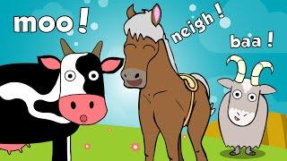 Farm Animals Song with Number Farm  Toddler Fun Learning