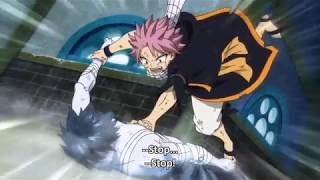 Fairy Tail Gray uses Lost Iced Shell on Zeref  Natsu stops Gray