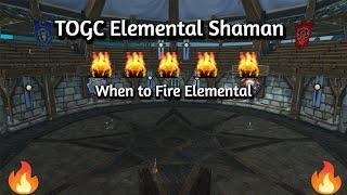 WHEN to use FIRE ELE in TOGC  Elemental Shaman #worldofwarcraft #wotlk #wow