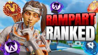 High Level Rampart Ranked Gameplay - Apex Legends No Commentary