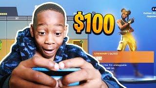 Kid Spends $100 On Season 8 *MAX* Battle Pass With Brothers Credit Card Fortnite