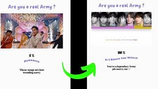 Are you a real Army?  BTS TEST