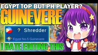 Absolutely No Mercy Guinevere Nonstop Gank  Fearless Athena Asamiya  Top Global Gameplay