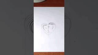 Dibujando un corazón de Amor. Dibujo de Amor para tu pareja.