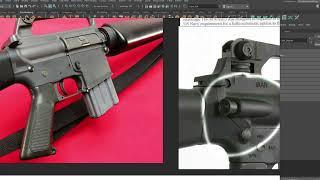 M16 Hard Surface 3D modeling in Maya  Part 2 