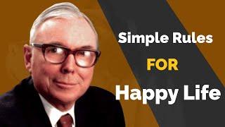 Simple Rules for Regret Free Happy Life  Charlie Munger