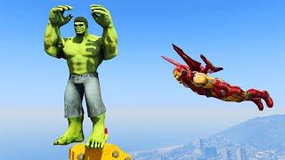 GTA 5 Ragdolls & Battle Hulk vs IronMan Funny Moments Euphoria Physics