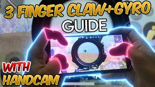 3 Finger Claw Setup GuideTutorial with Handcam + SensitivitySettings PUBG MOBILE