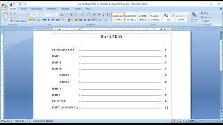 Cara Membuat Daftar Isi Otomatis di Microsoft Word