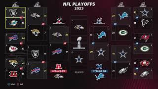 Mock Madden NFL 24 Season Stats and Playoffs