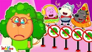 Sağlıklı beslenme  Brokoli ile Yemek Seçimleri - Çocuklar İçin Çizgi Filmler @WolfooTurkce