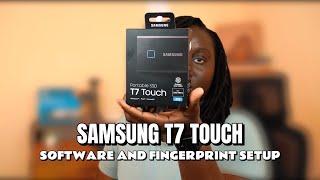 Samsung T7 Touch SSD SETUP ON MACBOOK Fingerprint Security Tutorial