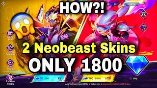 I SPENT ONLY 1800 FOR 2 NEOBEAST SKINSHOW?🫣WATCH TO FIND OUT