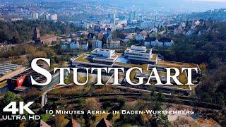 STUTTGART  Drone Aerial 4K 2024 Drohne  Baden-Württemberg Germany Deutschland