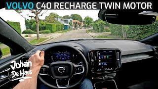 VOLVO C40 RECHARGE TWIN MOTOR 408 HP POV TEST DRIVE