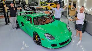 VISITING DDE HQ Damons Porsche Carrera GT MAKEOVER in Signal Green