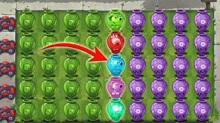 Pvz 2 Vasebreaker Challenge - All Pea Plants Vs All Zombies - Who Will Win?