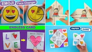 4 Best Origami Transformations ARTS Moving Dancer Emoji Magic Card Endless card Fortune Teller.