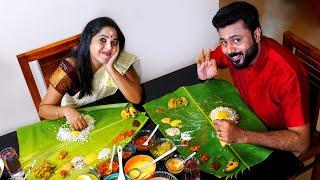 അമൃതയോടൊപ്പം ഒരു ഓണസദ്യ  Onam With Kudumbavilakku Amrutha Nair  Anand Narayan