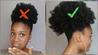 The Best Tips and Tricks for the Perfect High Puff  No added Hair