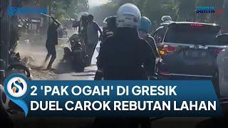 Motif Carok Gresik Rebutan Penyeberang Jalan Jasa Pak Ogah depan SPBU Bunder