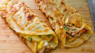 Egg Paratha Roll  Paratha Egg Roll Recipe  Healthy Breakfast Recipe