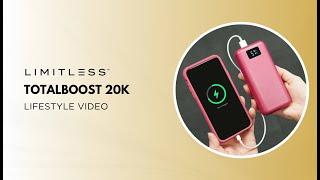 Limitless TotalBoost 20000mAh Power Bank With 2x USB And Type-C Port