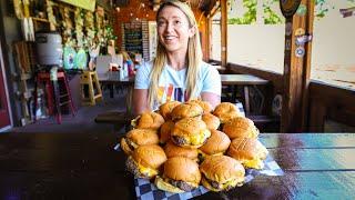 Trying To Eat 16 Cheeseburgers To Beat The Record at Jack Browns