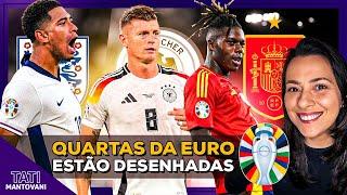 ESPANHA X ALEMANHA NAS QUARTAS DA EUROCOPA E A INGLATERRA SEGUE VIVA GRAÇAS AO BELLINGHAM