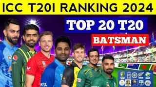 ICC Ranking 2024  Top 20 T20I Batsman 2024 En Sports