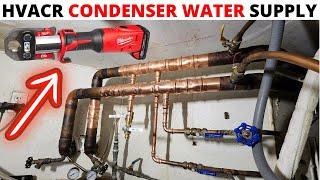 HVACR Service Call Water Source Refrigerator New Condenser Water Supply Rebuild M18 Force Logic