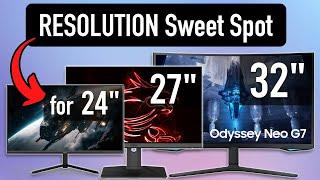 Your Guide to Buying the Perfect Monitor 24 vs 27 vs 32-inch for 1080p 1440p 4K + Ultrawide
