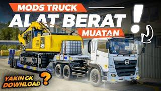 ANGKUT ALAT BARU   - 5 MODS BUSSID EDISI TRUCK MUAT ALAT BERAT TAHUN 2023