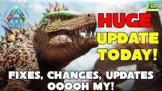 HUGE UPDATE TODAY FIXES CHANGES UPDATES... OOOOH MY ARK SURVIVAL ASCENDED