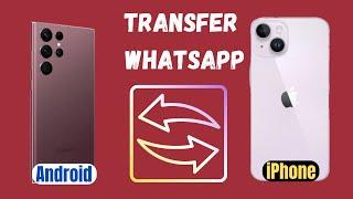 One-Click to Transfer WhatsApp from Android to iPhone using iToolab WatsGo