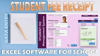 Student Fee Management Software for School pt3  Advanace Data Entry App in Excel  Excel Vba