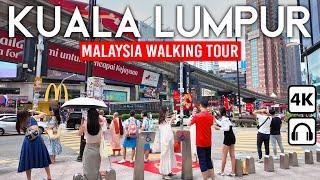 KUALA LUMPUR Malaysia  4K Walking Tour  Twin Towers & Bukit Bintang City Center