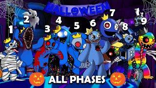 NEW Rainbow Friends Chapter 2 But Blue ALL PHASES Halloween Mod  Friday Night Funkin - Roblox