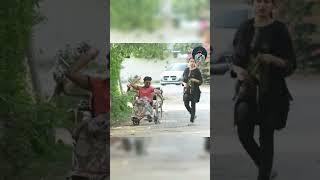 Throwing Water Balloon From Wheelchair #shorts #prank #viral #funny