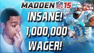 INSANE 1 MILLION COIN WAGER VS DCOOP - Madden 15 Ultimate Team