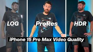 iPhone 15 PRO MAX SECRET Video Formats are INSANE