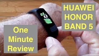 HUAWEI Honor Band 5 IP68 5ATM Waterproof Advanced Fitness Bracelet One Minute Review