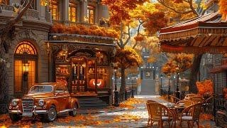 Cozy Fall Coffee Ambience and Morning Jazz - Smooth Jazz Instrumental Music for Relax Study Work