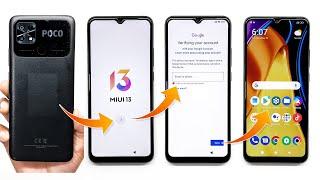 POCO C40 MIUI 13 Android 11 Bypass Google Account FRP Lock Remove  POCO C40 FRP Bypass Without PC