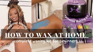 WAXING AT HOME FOR BEGINNERS  COMPLETE AMAZON KIT  TRESS WELLNESS WAXING KIT