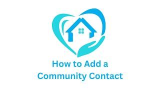 How to Add a Community Contact