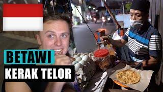 First time eating BETAWI food KERAK TELOR in JAKARTA